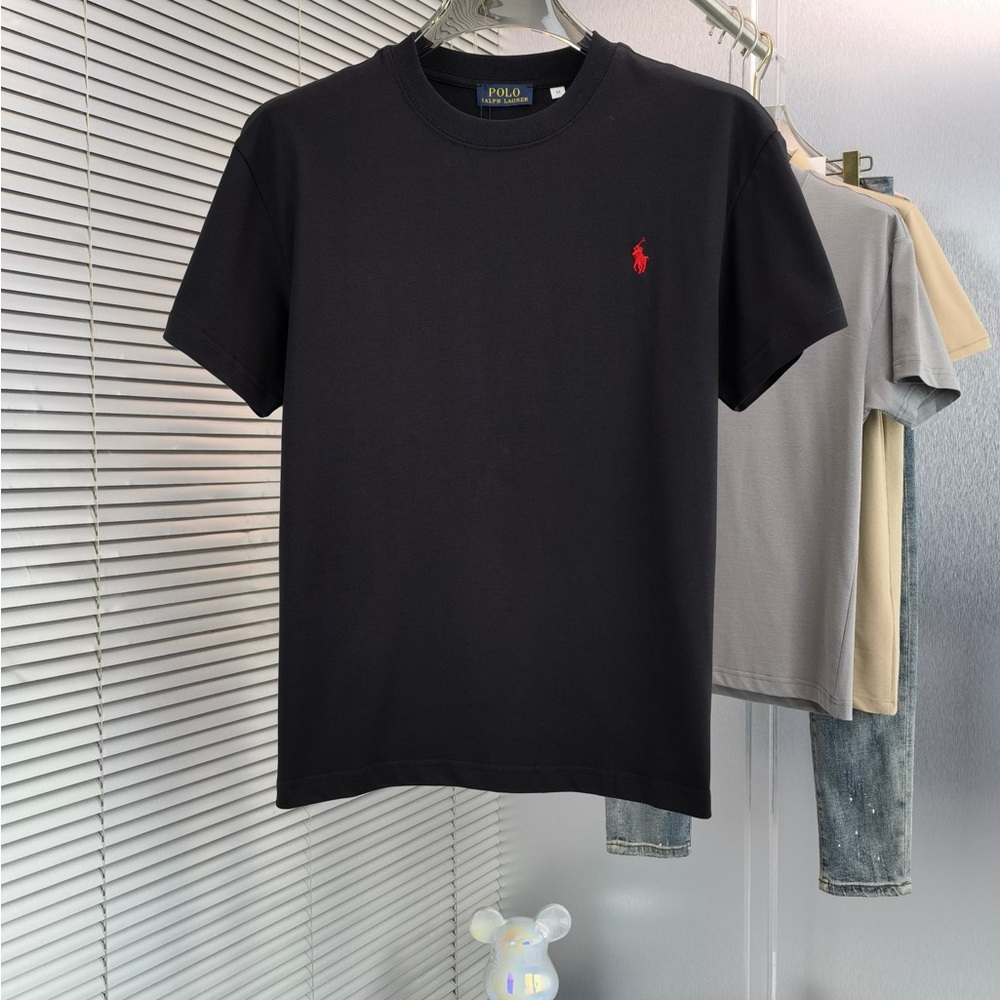 Polo by Ralph Lauren Black Tee with Red Logo